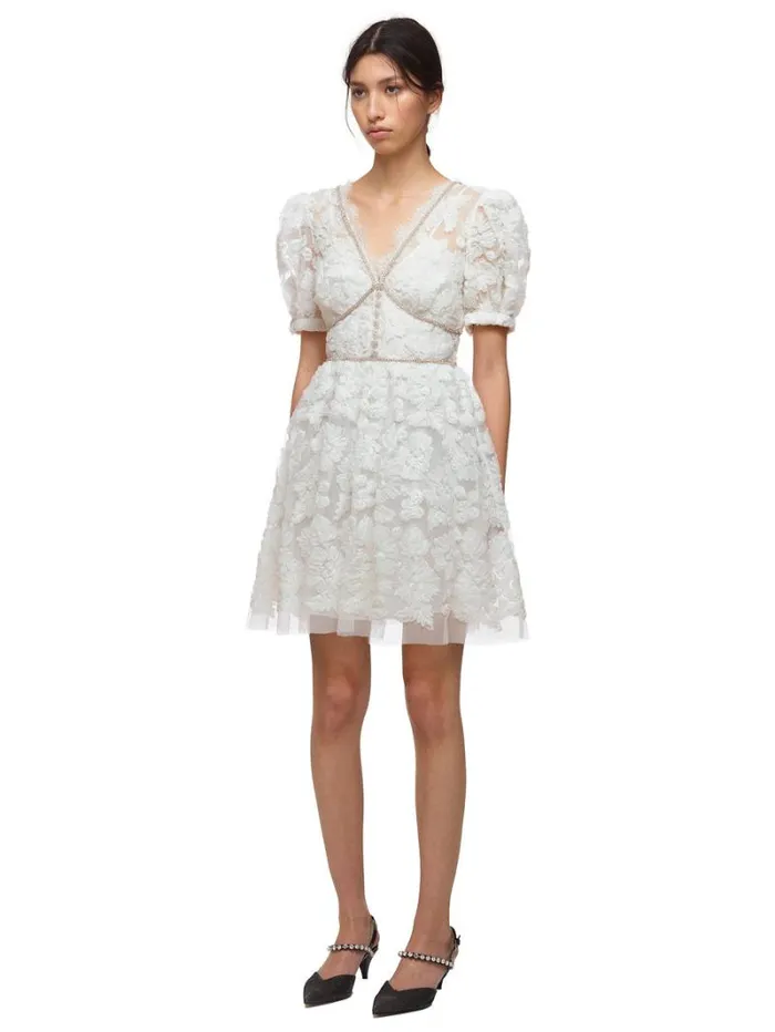 Dresses Woman SelfPortrait Ribbon Lace Mini Dress Dresses Woman SelfPortrait Ribbon Lace Mini Dress