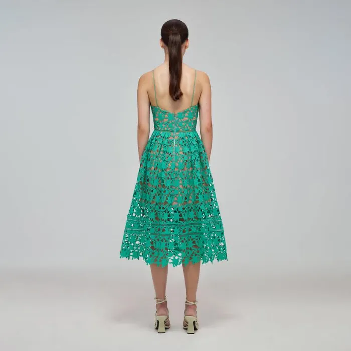 Dresses Woman SelfPortrait Spearmint Azaelea Midi Dress Dresses Woman SelfPortrait Spearmint Azaelea Midi Dress