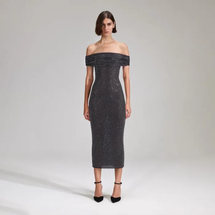 Dresses Woman SelfPortrait Tan Rhinestone Fishnet One Shoulder Maxi Dress Dresses Woman SelfPortrait Tan Rhinestone Fishnet One Shoulder Maxi Dress