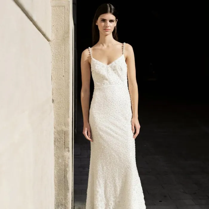 Dresses Woman SelfPortrait White Beaded Sequin Midi Dress Dresses Woman SelfPortrait White Beaded Sequin Midi Dress