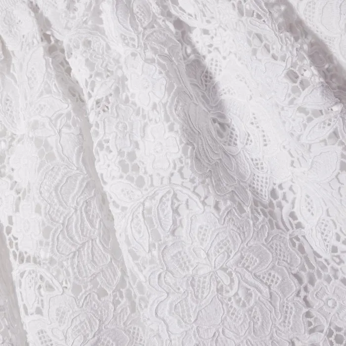 Dresses Woman SelfPortrait White Cord Lace Collar Mini Dress Dresses Woman SelfPortrait White Cord Lace Collar Mini Dress