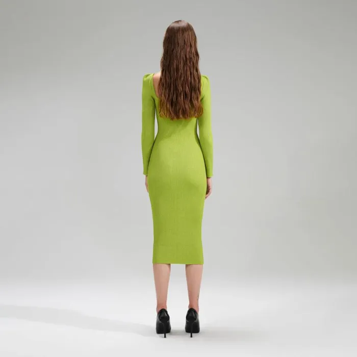 Dresses Woman SelfPortrait Yellow Bandeau Crepe Midi Dress Dresses Woman SelfPortrait Yellow Bandeau Crepe Midi Dress