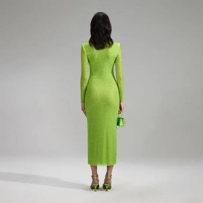 Dresses Woman SelfPortrait Yellow Bandeau Crepe Midi Dress Dresses Woman SelfPortrait Yellow Bandeau Crepe Midi Dress