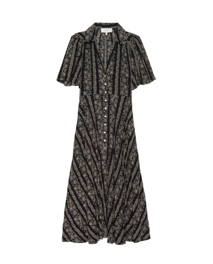 Dresses Women039s The Great The Bridge Dress Black And Cream Token Floral