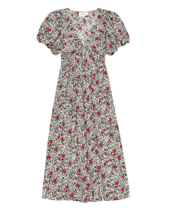 Dresses Women039s The Great The Gallery Dress Cream Mesa Floral