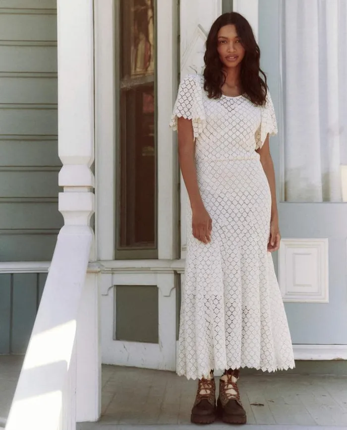 Dresses Women039s The Great The Harmony Dress Cream