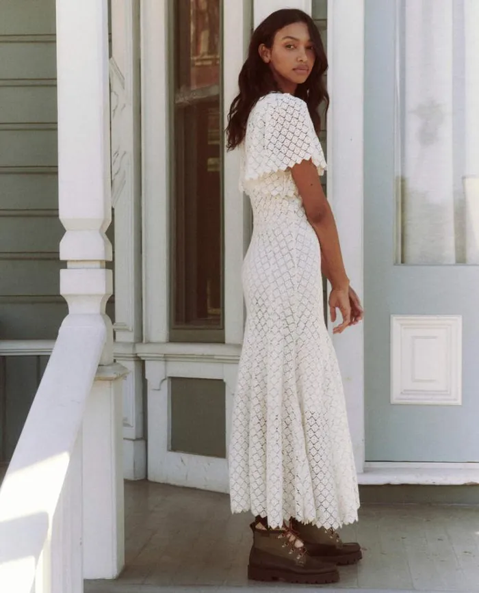 Dresses Women039s The Great The Harmony Dress Cream