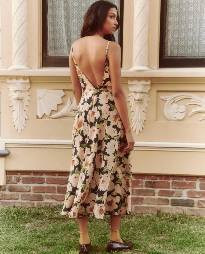 Dresses Women039s The Great The Serene Slip Dress Victorian Rose Print