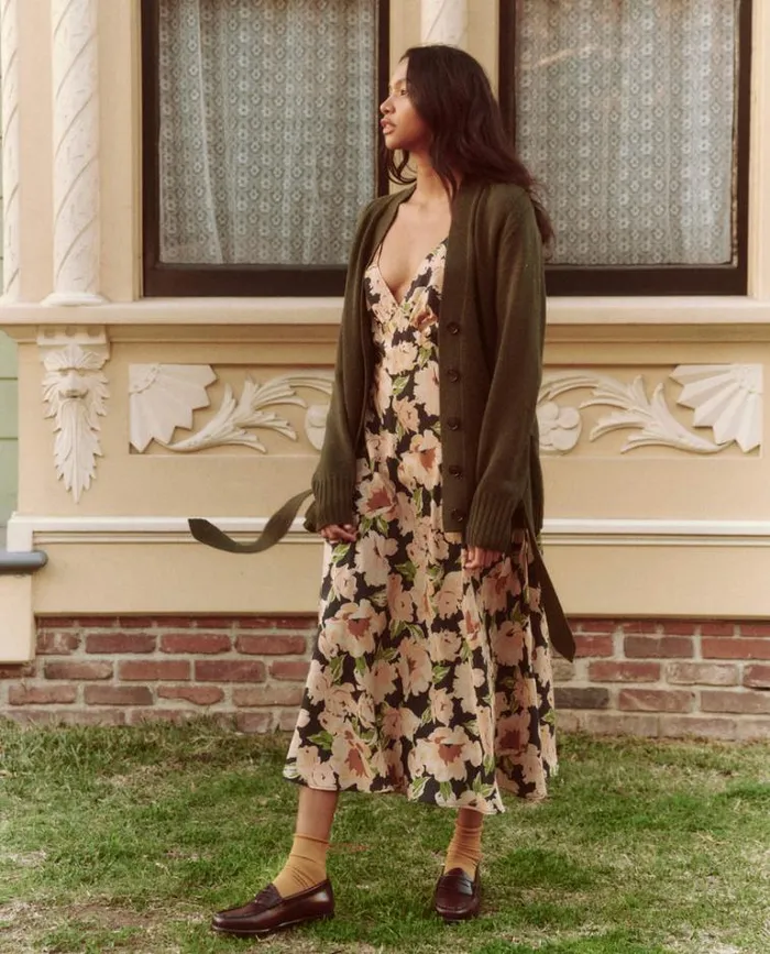 Dresses Women039s The Great The Serene Slip Dress Victorian Rose Print