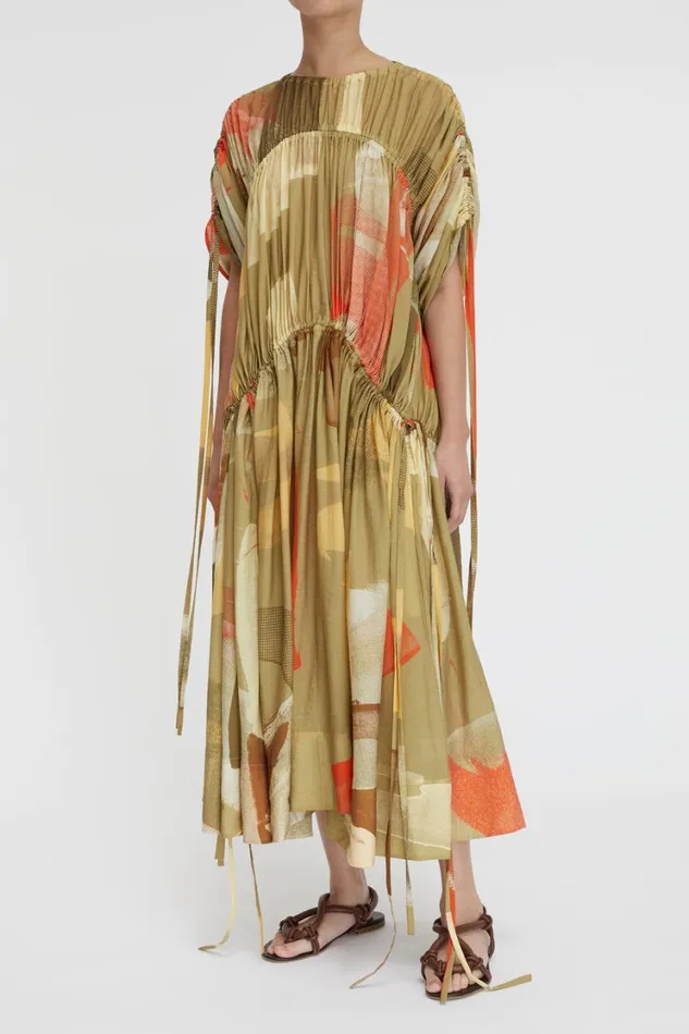 Dresses Women Lee Mathews Maya Tie Maxi Dress