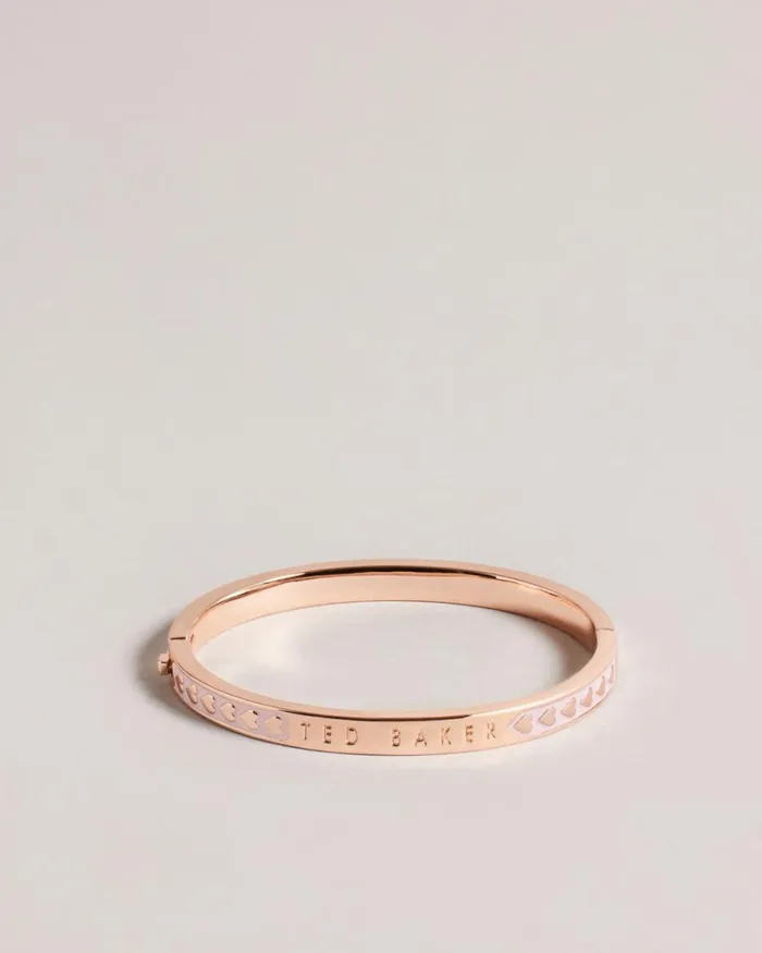 Enamel Heart Bangle Pale Pink Women Ted Baker Jewelry Enamel Heart Bangle Pale Pink Women Ted Baker Jewelry