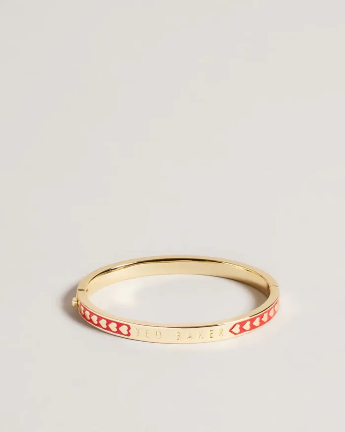 Enamel Heart Bangle Red Women Ted Baker Jewelry Enamel Heart Bangle Red Women Ted Baker Jewelry