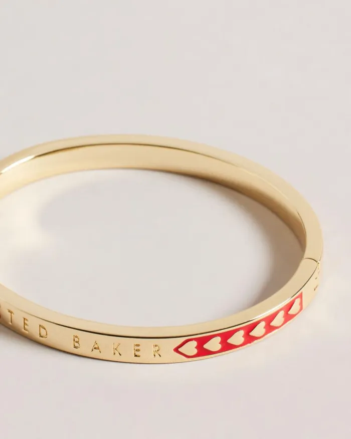 Enamel Heart Bangle Red Women Ted Baker Jewelry Enamel Heart Bangle Red Women Ted Baker Jewelry