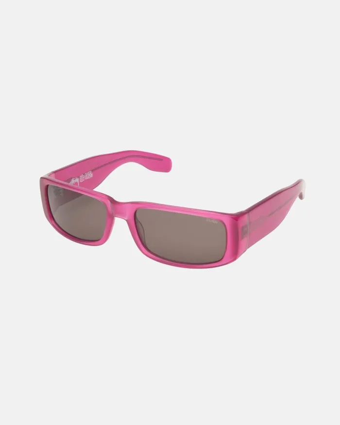 Eyewear Men Stussy ERIC SUNGLASSES Translucent Hot Pink Eyewear Men Stussy ERIC SUNGLASSES Translucent Hot Pink
