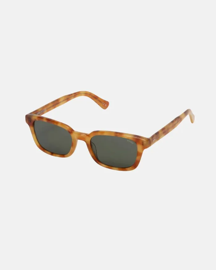 Eyewear Men Stussy OWEN SUNGLASSES Honey TortDark Green Eyewear Men Stussy OWEN SUNGLASSES Honey TortDark Green