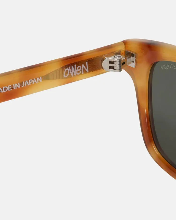Eyewear Men Stussy OWEN SUNGLASSES Honey TortDark Green Eyewear Men Stussy OWEN SUNGLASSES Honey TortDark Green
