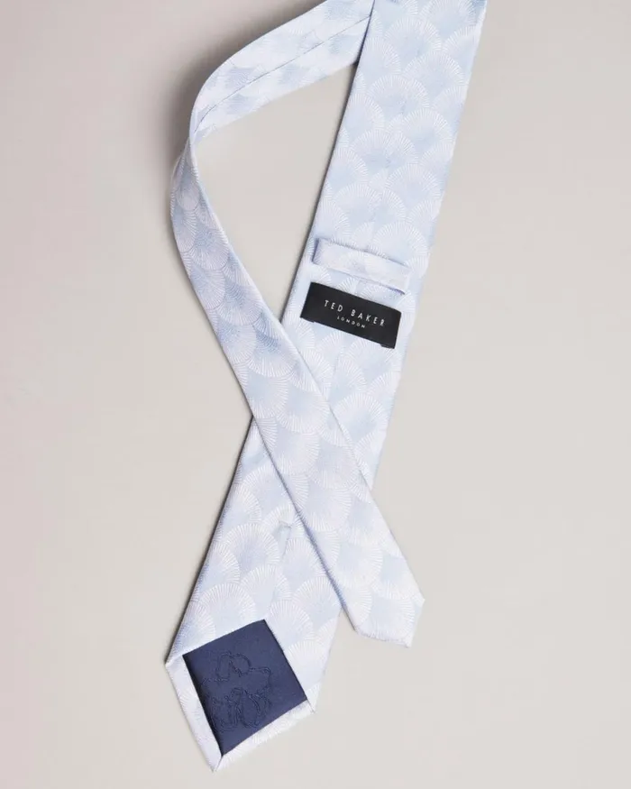Fan Jacquard Tie Blue Men Ted Baker Ties and Bow Ties