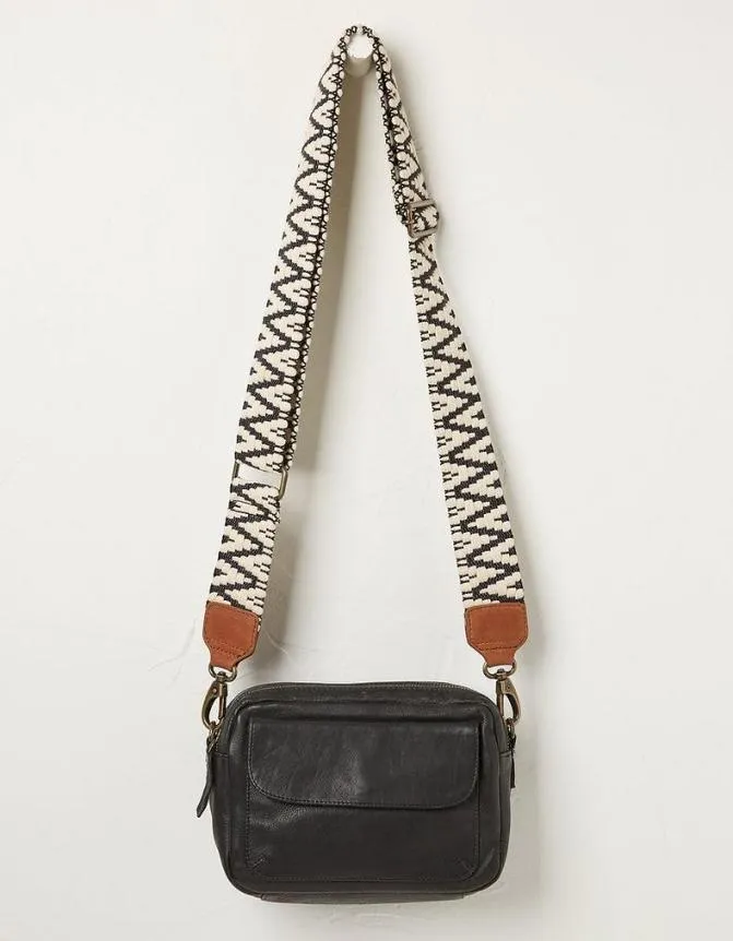 Fatface Bags and Purses Chevron Interchangable Strap Black 8211 Women