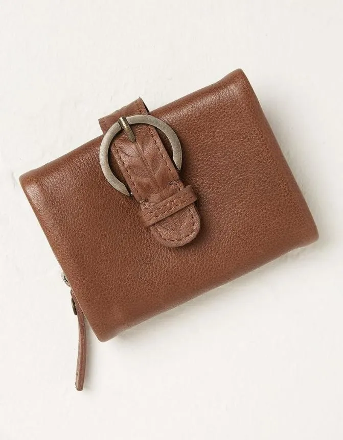 Fatface Bags and Purses Feature Buckle Leather Purse Tan 8211 WomenMen
