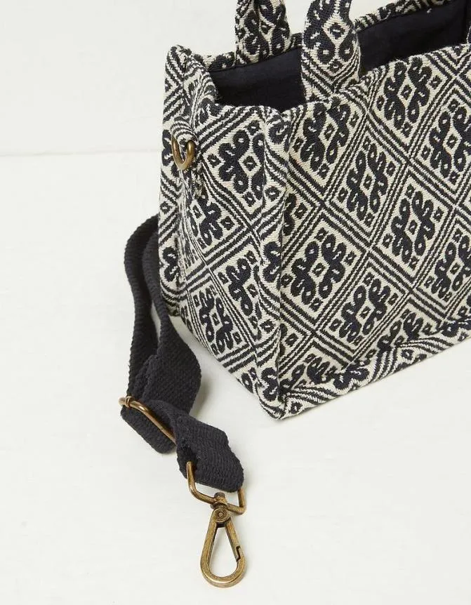 Fatface Bags and Purses Jaquard Mini Tote Bag Navy 8211 Women