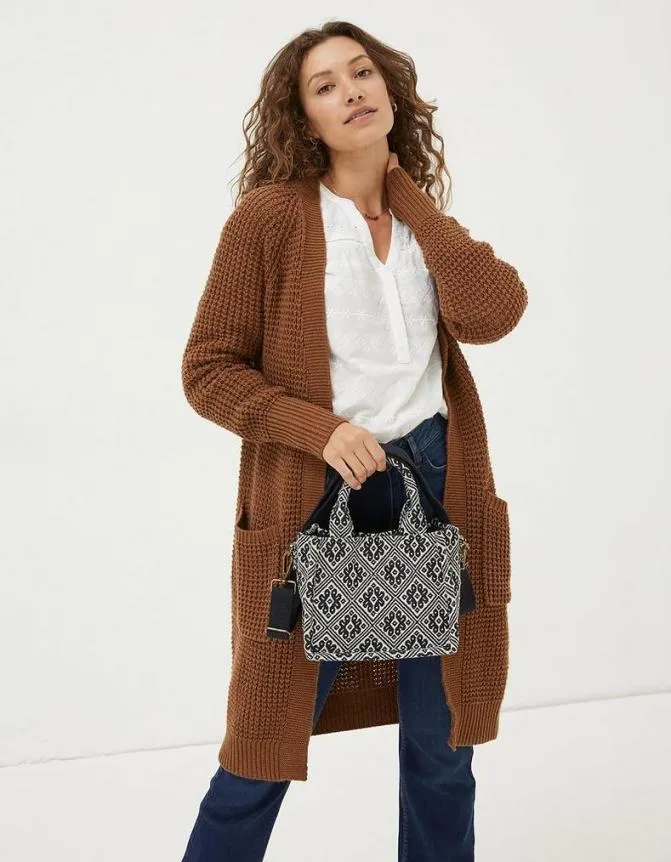 Fatface Bags and Purses Jaquard Mini Tote Bag Navy 8211 Women