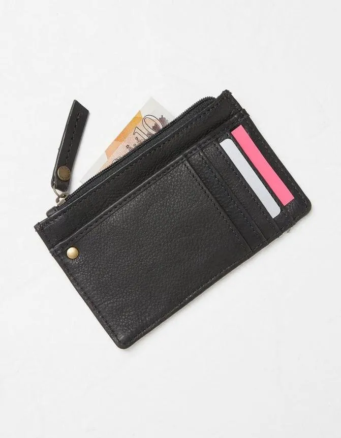 Fatface Bags and Purses Leather Large Cardholder Black 8211 Women