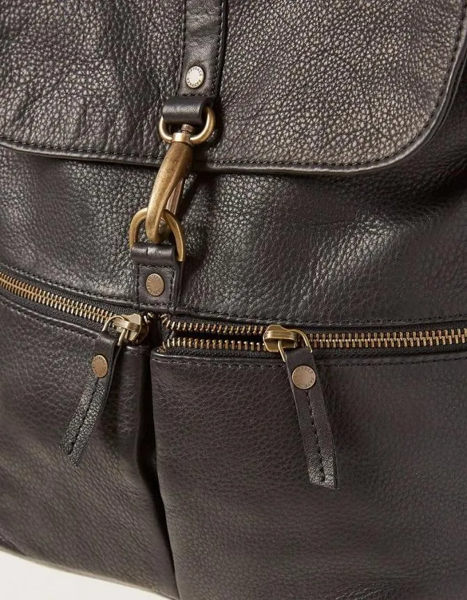 Fatface Bags and Purses Pia Multifunctional Leather Bag Black 8211 Women