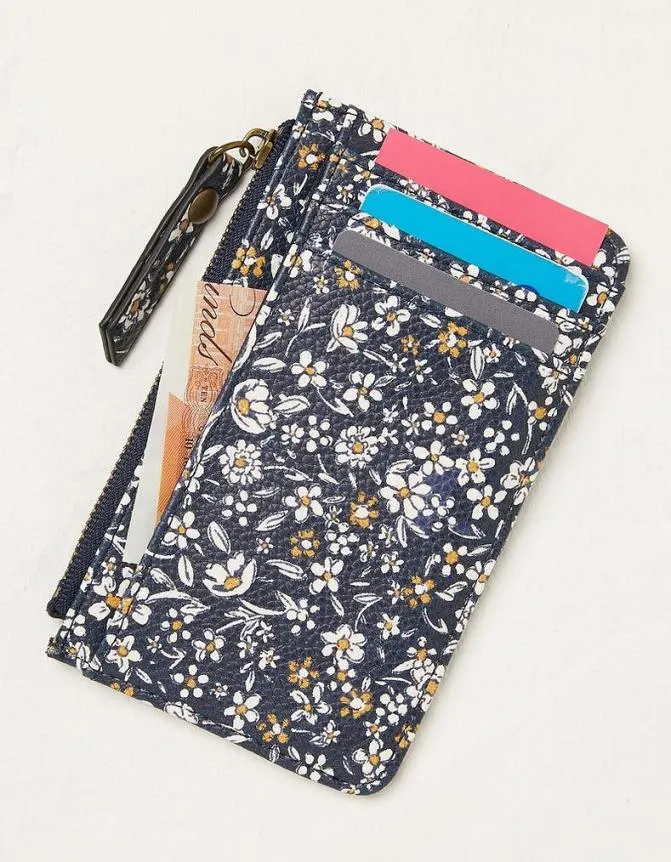 Fatface Bags and Purses Printed Cardholder Navy 8211 Women