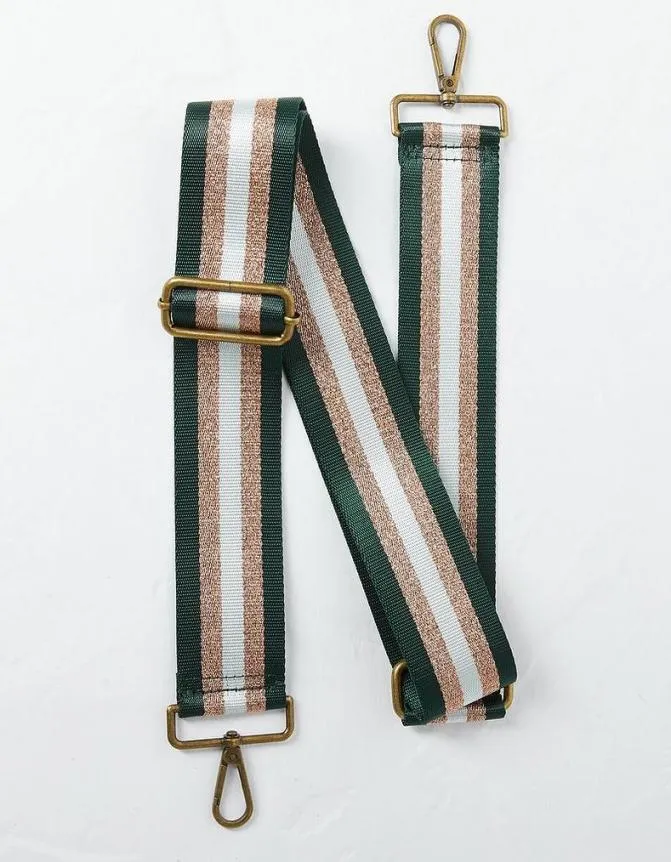 Fatface Bags and Purses Stripe Bag Strap Khaki Green 8211 Women
