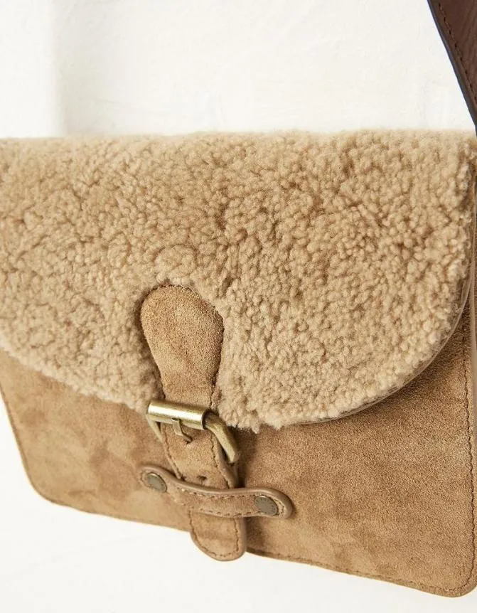 Fatface Bags and Purses The Avery Shearling Crossbody Bag Natural 8211 Women Fatface Bags and Purses The Avery Shearling Crossbody Bag Natural 8211 Women