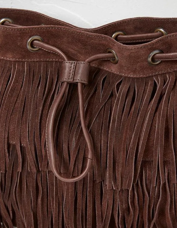 Fatface Bags and Purses The Cassidy Tassel Bucket Bag Chocolate Brown 8211 Women Fatface Bags and Purses The Cassidy Tassel Bucket Bag Chocolate Brown 8211 Women