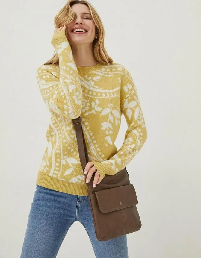 Fatface Bags and Purses The Crossbody Bag Stone Marl 8211 Women