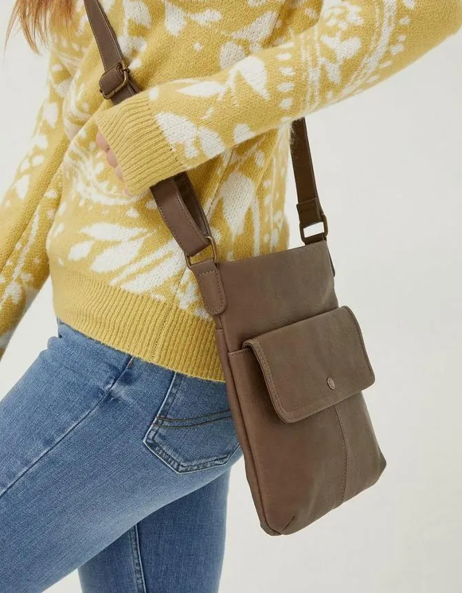 Fatface Bags and Purses The Crossbody Bag Stone Marl 8211 Women