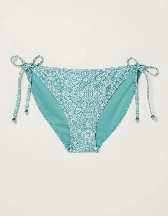 Fatface Beachwear and Swimwear Bandana Bikini Bottom Turquoise Blue 8211 Women