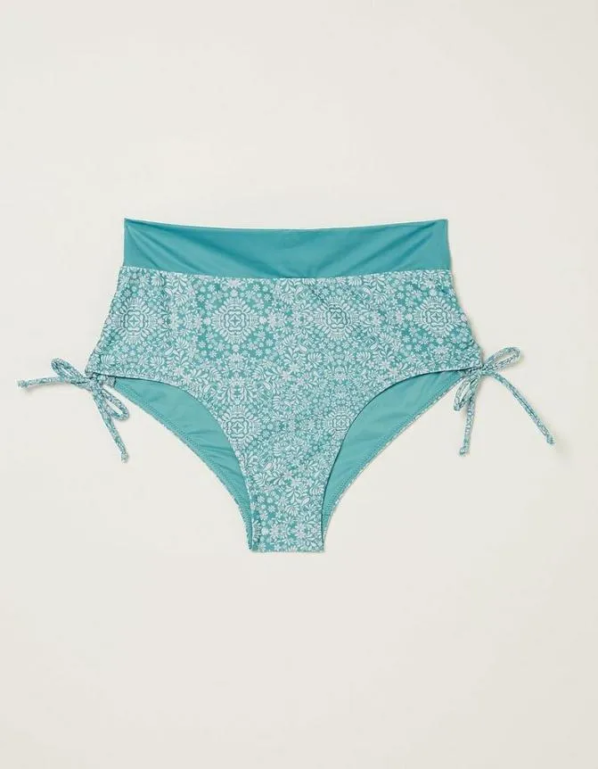 Fatface Beachwear and Swimwear Bandana Bikini Bottoms Turquoise Blue 8211 Women