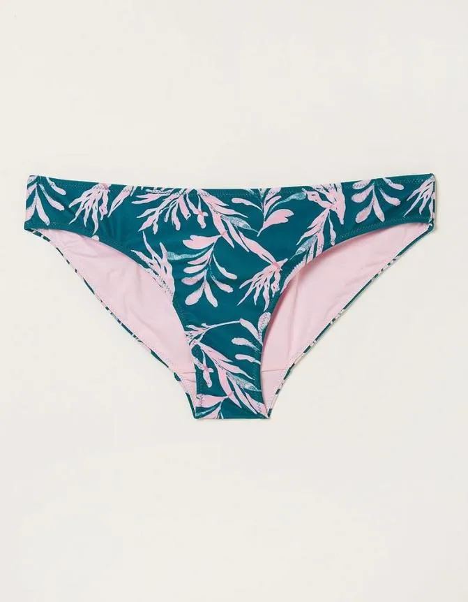Fatface Beachwear and Swimwear MCS Seaweed Bikini Bottoms Light Teal 8211 Women
