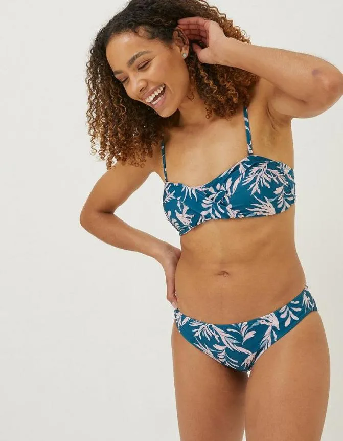 Fatface Beachwear and Swimwear MCS Seaweed Bikini Bottoms Light Teal 8211 Women