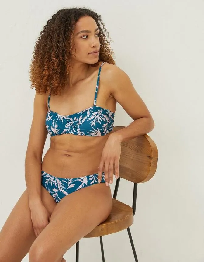 Fatface Beachwear and Swimwear MCS Seaweed Bikini Bottoms Light Teal 8211 Women