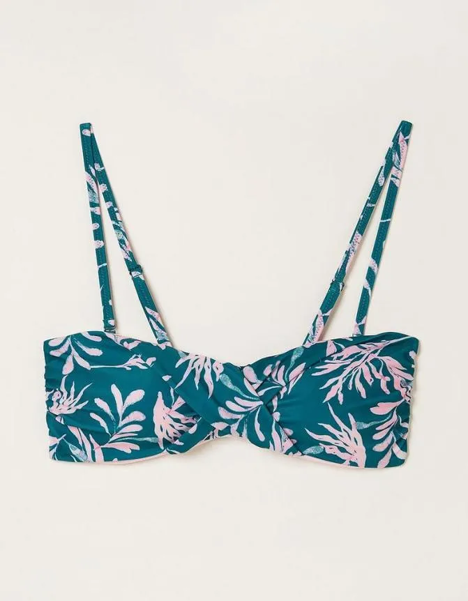 Fatface Beachwear and Swimwear MCS Seaweed Bikini Top Light Teal 8211 Women