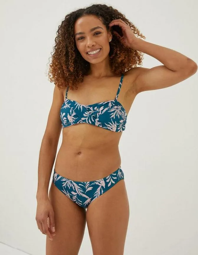 Fatface Beachwear and Swimwear MCS Seaweed Bikini Top Light Teal 8211 Women