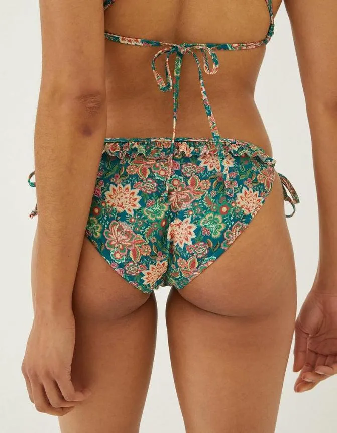 Fatface Beachwear and Swimwear Paradise Frill Bikini Bottoms Teal Green 8211 Women Fatface Beachwear and Swimwear Paradise Frill Bikini Bottoms Teal Green 8211 Women