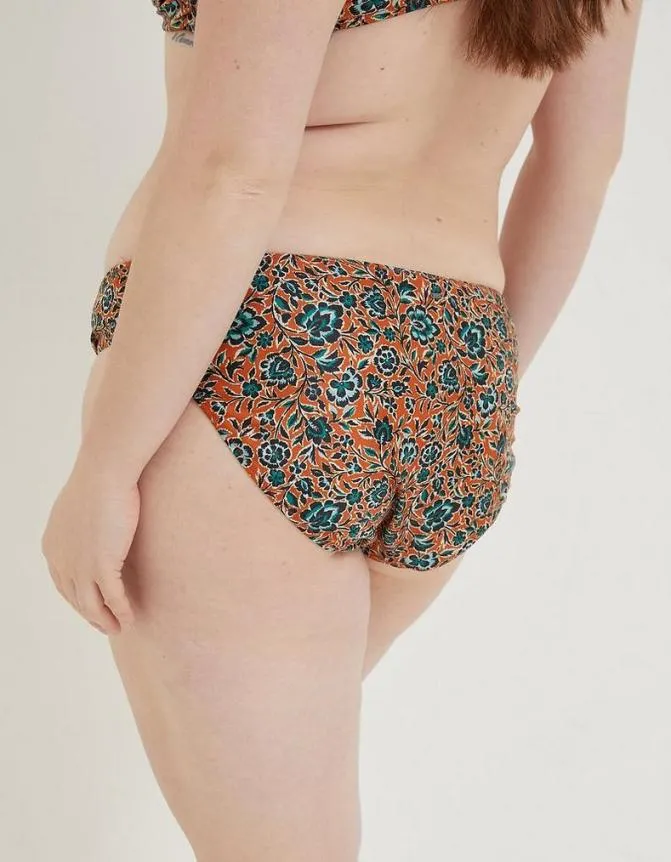 Fatface Beachwear and Swimwear Sketched Floral Bikini Bottoms Light Orange 8211 Women