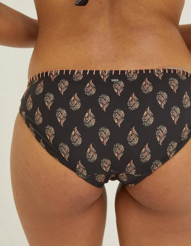 Fatface Beachwear and Swimwear Woodblock Bikini Bottoms Black 8211 Women