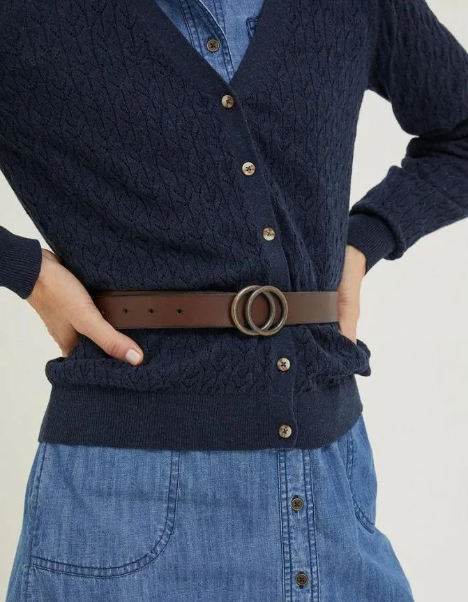 Fatface Belts Double Circle Belt Chocolate Brown 8211 Women