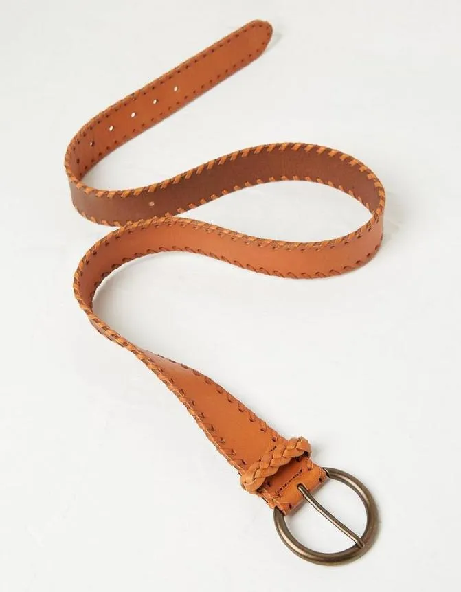 Fatface Belts Whipstitch Western Belt Tan 8211 Women