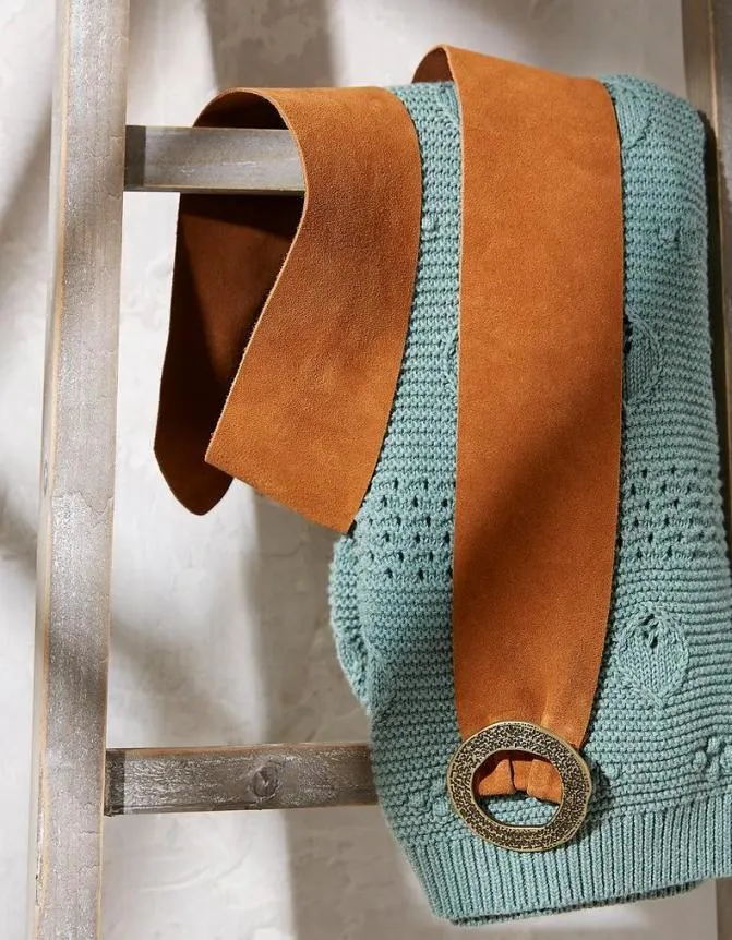 Fatface Belts Wide Suede Tie Belt Tan 8211 Women