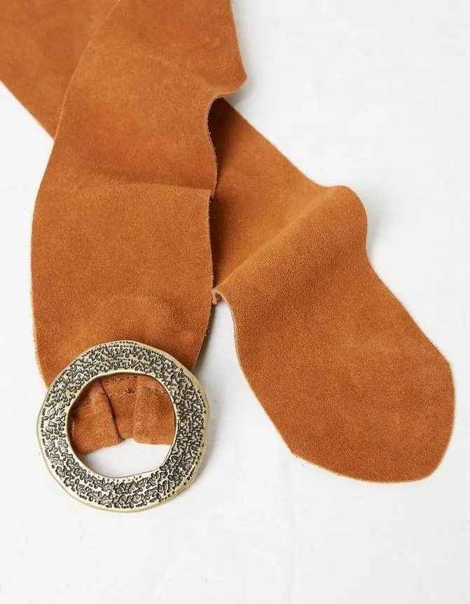 Fatface Belts Wide Suede Tie Belt Tan 8211 Women