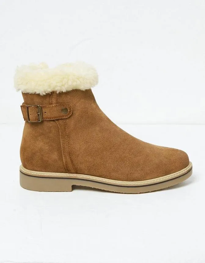 Fatface Boots Callie Suede Ankle Boot Tan 8211 Women