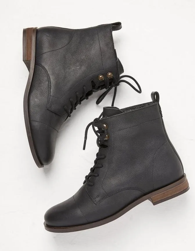 Fatface Boots Catrin Lace Up Ankle Boot Black 8211 Women