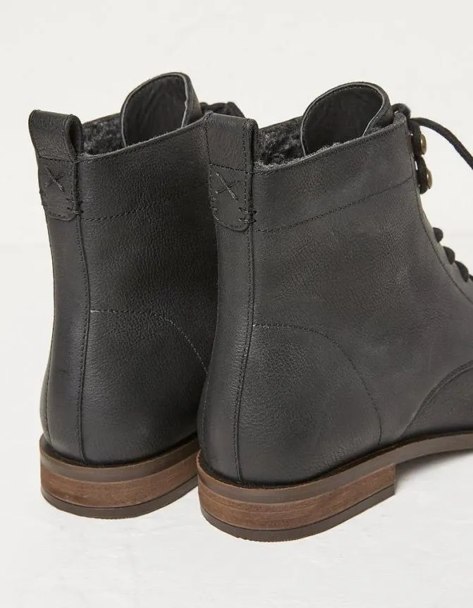 Fatface Boots Catrin Lace Up Ankle Boot Black 8211 Women